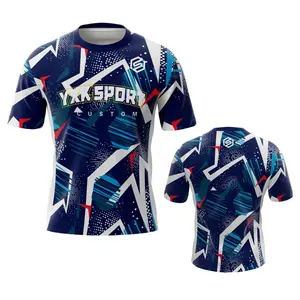Personalized Custom Printed E-Sport Shirts Dye Sublimation Men's Polyester T-shirt