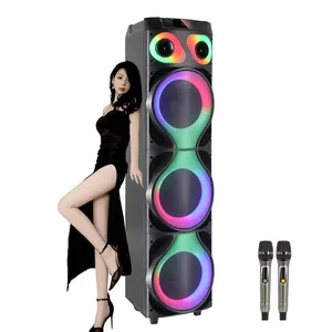 Alto-falantes com subwoofer 12 ", alta qualidade, com led, para festa no palco, profissional, dj