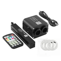 Projecteur d'éclairage à fibre optique LED RGBW avec contrôle par application, effet ciel étoilé scintillant