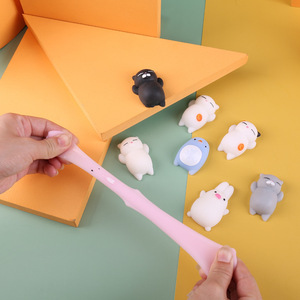 Juguete Antiestrés Creativo de Dibujos Animados, Bola de Goma Suave con Forma de Animal para Apretar y Aliviar el Estrés - Product Image 2