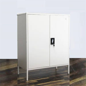 خزانة معدنية بطبقتين لتحميل المستندات في الأثاث المكتبي العصري مع باب متحرك خزانة فولاذية بطول نصف المتر 1015 مم ورفوف قابلة للتعديل - Product Image 3