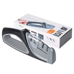 Kitchen Gadgets Handheld <b>Knife</b> <b>Sharpener</b> Multi Grit TPR Coated Manual Sharpening Tool For Standard Asian <b>Knives</b> - Product Image 3
