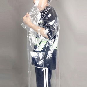 Impermeabile Trasparente 100% in EVA Antivento per Bambini e Ragazzi, con Maniche, per Motociclisti - Product Image 3