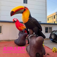 Ballon gonflable fait sur mesure d'oiseau de perroquet pour la décoration de Garden Party