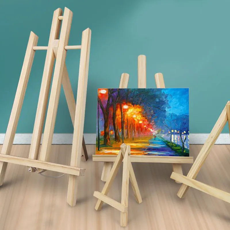 Adjustable Kids H-Frame Artist Easel Mini Tabletop Display Easel Wooden Painting Canvas Easel