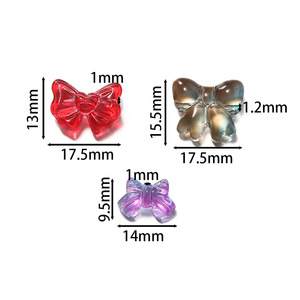 Crystal Lampwork Glass Beads Mixed Shapes Pearlescent Treatment For Jewelry Making DIY <b>Bracelets</b> Accessories Wholesale Materials - Product Image 2