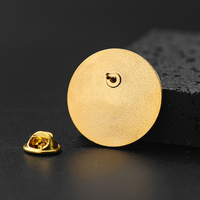 Badge personnalisé sur mesure, rond, plaqué or, en métal, 30 mm, 40 mm, 50 mm de diamètre, avec logo imprimé et revêtement époxy en relief sur le dessus