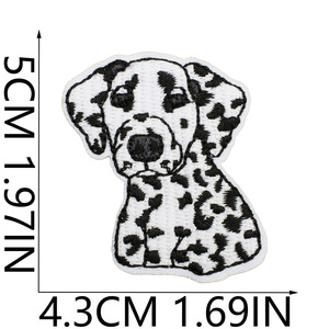 Offre Spéciale Style artistique motif imprimé léopard fer sur broderie animaux coeur boulon patchs - Product Image 6