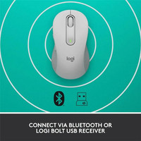 Ratón Inalámbrico M650 con Diseño Ergonómico, USB, para Diestros, Clic Silencioso, Tecnología de Sensor Láser, para PC/Mac/Laptop