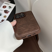 Échantillon GRATUIT Étui de luxe en cuir à motif crocodile pour iPhone 15 14 13 12 Pro Max Plus Case Cover