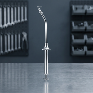 Pistola manual de amalgama de acero inoxidable con soporte inclinado para odontología restauradora, para un colocamiento preciso y eficiente de rellenos dentales. - Product Image 2