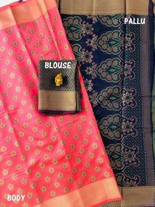 Vêtement ethnique Saree en soie Surat Party Wear Indian Alphanumero - Product Image 5