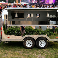 Caravane de restauration rapide, remorque alimentaire fermée, chariot à hot-dogs, remorque de traiteur pour les États-Unis et l'UE