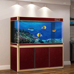 Grote, middelgrote en kleine goudvis aquariums, aanpasbare aquariums & accessoires, huishoudelijke waterloze ecologische glazen aquariums - Product Image 1