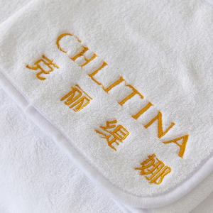 Réchauffeur de spa personnalisé pour serviettes <span class=keywords><strong>100x200</strong></span> <span class=keywords><strong>Serviette</strong></span> de spa en micro-fibre Serviettes de spa de salon en <span class=keywords><strong>microfibre</strong></span> avec logo brodé - Product Image 4