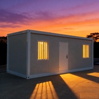 Maison conteneur pliable rapide et extensible, conception à plat, maison modulaire préfabriquée portable pour une installation rapide