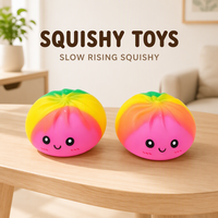 Jouet Squishy Géant en Forme de Ravioli Multicolore 8,5 cm, Mignon, Anti-stress, Boîte Mystère, Cadeau de Fête, Jouets Nouveauté, Vente en Gros