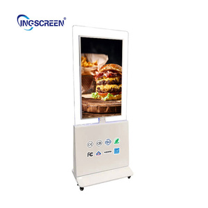 INGSCREEN HD 4K Wifi Super Slim Piso Lateral Duplo Permanente Quiosque Transparente Publicidade Digital Signage <span class=keywords><strong>Lcd</strong></span> Janela <span class=keywords><strong>Display</strong></span> - Product Image 2