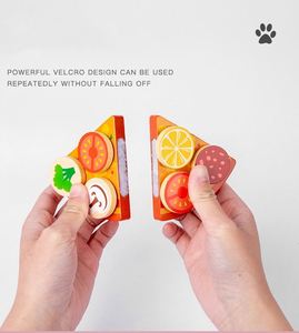 Jouet de cuisine pour filles, pizza à découper avec garnitures amovibles, en bois, pour jeu d'imitation pour enfants - Product Image 5