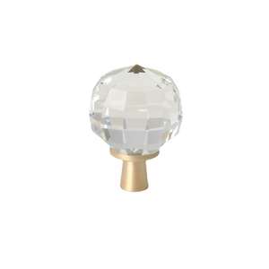 クリスタルハンドル新しいシンプルなスタイルのワードローブキャビネットドア真鍮ハンドル引き出し純銅ハンド高品質ゴールド引き出しプル - Product Image 5