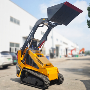 Derette XC1100 <span class=keywords><strong>Mini</strong></span> Skid Steer Loader Tugas Berat V1000 Tracked Compact Track Loader Dengan Hidrolik Aliran Tinggi untuk Pekerjaan Lanskap - Product Image 2