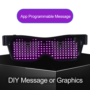 Di modo USB Ricaricabile Occhiali Luminosi APP Messaggi FAI DA TE LED Lampeggiante Occhiali Partito Occhiali Occhiali A LED per ballare - Product Image 3