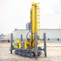 Machine de forage de puits d'eau Hengwang, profondeur 100m, 200m, 300m, foreuse rotative pneumatique diesel pour forage de puits