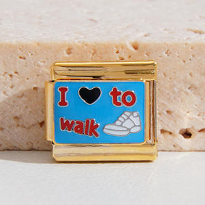 Moda impermeabile Non Tranish in acciaio inox italiano Charm per fai da te gioielli che fanno di <span class=keywords><strong>alta</strong></span> qualità Melt italiano Charm bracciale - Product Image 4