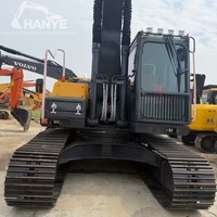 Excavatrice sur chenilles Volvo EC210D d'occasion, 21 tonnes, moteur Volvo d'origine, faible nombre d'heures de fonctionnement, pelle hydraulique pour travaux de terrassement