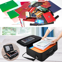 YIHUAXING grand sac de documents étanche ignifuge Portable pour le stockage des passeports certificats cartes produits de dépôt de trésorerie