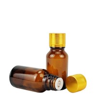 Vente en gros de flacons d'huile essentielle ambrée de 30 ml, flacons de mélange d'huiles essentielles de 10 ml, flacons d'hydrolat de 20 ml avec bouchons dorés filetés