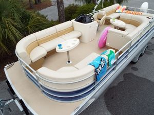 Allshine nổi Đảng du thuyền sang trọng 9M/29ft nhôm tritoon phao thuyền cho giải trí - Product Image 6