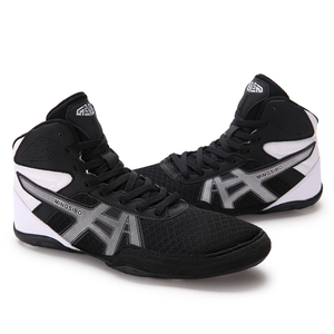 Bottes d'Entraînement de Boxe et <span class=keywords><strong>Cross</strong></span>-<span class=keywords><strong>Training</strong></span> Noires de Haute Qualité, Vente en Gros de Chine, Chaussures de Lutte et de Sport pour Hommes - Product Image 5