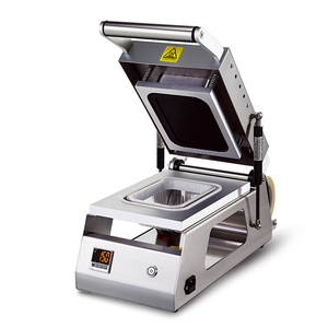 DS-2 Manual Tray Sealing Food Packing Machine Plastic Tray Sealer plastic food packaging container