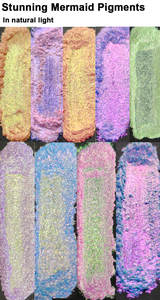 Mcess ÉCHANTILLONS GRATUITS Poudre chromée pour ongles, peintures aquarelles de sirène, échantillons de maquillage, <span class=keywords><strong>pastel</strong></span> multi chromes - Product Image 6