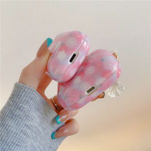 Funda con patrón de flores de arcoíris personalizado, cubierta con decoración, llavero OEM para <span class=keywords><strong>Airpods</strong></span> 1 2 3 4 Pro <span class=keywords><strong>Max</strong></span> - Product Image 2