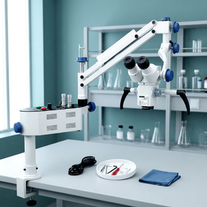 Microscope de chirurgie dentaire avec support de table à 5 positions, microscope endodontique, fabrication de microscopes dentaires. - Product Image 1