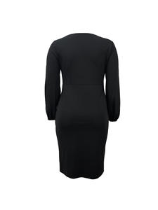 Nuovi prodotti <span class=keywords><strong>taglie</strong></span> forti <span class=keywords><strong>abbigliamento</strong></span> da <span class=keywords><strong>donna</strong></span> in maglia tinta unita Slim Fit comodo abito avvolgente - Product Image 3