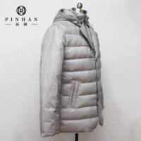 Doudoune Homme Hiver Style Canada en Duvet d'Oie, Manteau Coupe-Vent Respirant avec Capuche Personnalisable et Poches