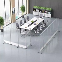 XTPW-11 moderne pliable écran cloison mobile bureau table diviseur cloison panneau mur bureau cloisons mur