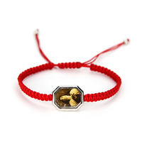 Bracelets religieux personnalisés en gros vierge marie saint benoît saint jude bracelet chapelet chance rouge chaîne noeud bracelets de prière