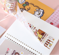 Livre de collection d'autocollants en papier réutilisables, réversibles et personnalisables, sans adhésif, pour carnet décoratif, avec feuilles de support détachables