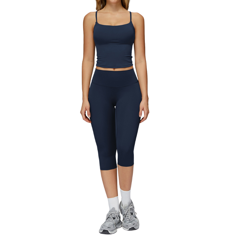 บราสีกรมท่า+เลกกิ้งกลาง