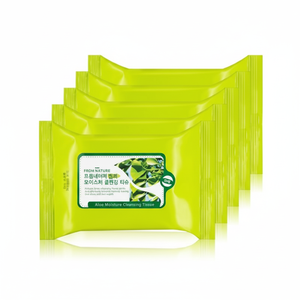 Salviette Detergenti Idratanti al Ginkgo Fromnature, 5 Confezioni da 30 Fogli, Struccanti - Prezzo Scontato - Product Image 1