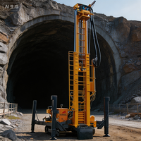 Plateforme de forage de puits d'eau robuste à moteur diesel TD-ST400QS |   Foreuse mobile fiable pour puits de 400 m de profondeur avec moteur, boîte de vitesses et roulements