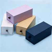 Boîte à tiroirs en stock, boîte cadeau en carton multicolore, emballage de lunettes de soleil haut de gamme, portable et écologique