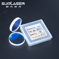 Ventana Protectora de Fibra Láser SUPLASER D24.9 D27.9 D37mm, Lente Óptica de Alta Calidad de 1064nm para Piezas de Máquinas de Corte Láser