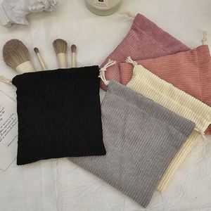 Hot Sale OEM Small Corduroy Fabric <b>Drawstring</b> <b>Pouch</b> Customized Corduroy Gift <b>Pouch</b> for Jewelry - Product Image 4