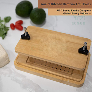 Prensa de tofu de madera ecológica, prensa de tofu de bambú para cocina, drena fácilmente el agua del tofu firme - Product Image 5