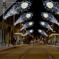 Luces Decorativas LED para Exteriores, Diseño de Estrella de Ramadán, Motivo 2D, para Calles, Festivales Islámicos, Comercios, Decoración Navideña